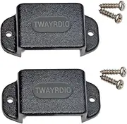 [TWAYRDIO] Dashboard Mount Holder for Handheld Radio, Belt Clip Hook with Screws for Motorola Talkabout Midland BaoFeng Retevis Yaesu Handhelds Walkie Talkie Two Way Radio, Pack of 2
