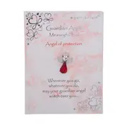Gibson Gifts Equilibrium Red Stone Guardian Angel Pin Protection Jewelry