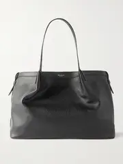 [Serapian] Serapian - Secret Large Textured-leather Tote - Black - One size One size Black