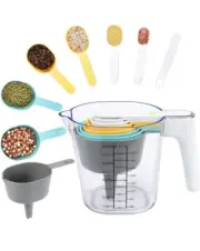 FAVIA Measuring Cups and Measuring Spoons Set of 10 Measurement BPA V