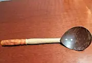 Coconut Shell Handmade Spoons Wooden 100% Eco Friendly Kitchen Utensil FREE SHIP
