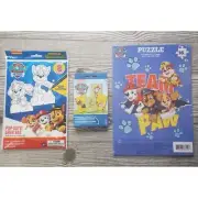Paw Patrol Activity Bundle - Pop Out Grab Bag - Jumbo Playing Cards - 16 piece p