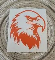 Bald Eagle Decal - Red Orange