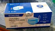 100 Sealed Disposable 3 Ply Medical Ear-Loop Face Masks ASTM L-1 Blue RFE 98%