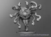 Zombie Beholder Undead Demon Monster Manual 28mm Scale DND D&D Miniature SB