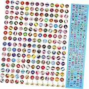 HOODANCOS 200Pcs Creative Flag Push Pins for Map and Crafting Unique National Flags Drawing Pins Compact Thumb Tacks for Home Office School and Travel Organization