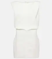 [Khaite] Khaite Toma cotton canvas minidress AU 10 white
