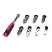 Portable Ratchet Wrench Shaking Spanner Head Interchangeable Set 180 ° Rotatable