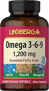 Omega 3-6-9, Essential Fatty Acids From Fish Oil, Flax Seed Oil And Borage Oil, 90 Softgels