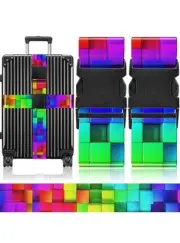 2-Pack Luggage Suitcase Straps Adjustable Travel Suitcase Baggage Packing Belts