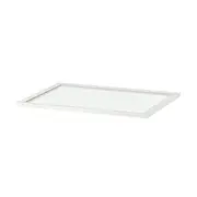 KOMPLEMENT Glass shelf, white, 75x58 cm