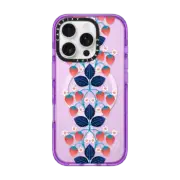 iPhone 16 Pro Impact Case MagSafe Compatible Strawberries by Catherine Marion