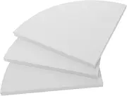 HOLIDYOYO 3pcs White Fan Shaped Corner Shelf Space Saving Wall Storage Rack for Kitchen Bathroom Installation for Compact Areas Maximizes Storage Spaces