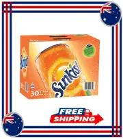 Sunkist Orange Soft Drink, 30 x 375ml - Free Postage AUS