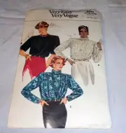 VOGUE PATTERN 9445 ~ MISSES TOPS / BLOUSES ~ SIZES 8 - 10 - 12 *UNCUT