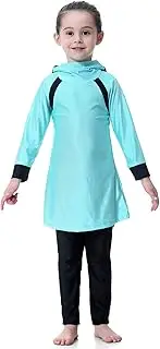 [WOWDECOR] Modest 2 Pieces Swimsuits for Kids Girls Full Coverage Burkini