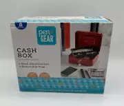 New Locking Cash Box Money