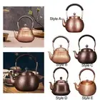Hammered Copper Teapot Handmade Kungfu Teapot for Tea House Hotel Hiking