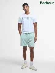 Barbour® Green 100% Cotton Washed Cord Relaxed Shorts (AC3415) | $183