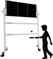 Table Tennis Return Board,Vertical Desktop Self-Study Training Baffle,Ping Pong Bouncer,360° Adjustable