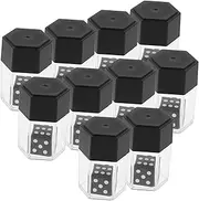 SOPOTUTU 10pcs Gimmick Dice for Tricks Portable Party Props for Weddings and Gatherings Unique Prank Dice for Performances and Conjuring Fun