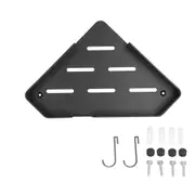 Shower Corner Shelf Aluminum Triangle Single Layer Storage Rack for Bathroom Hotel Toilet