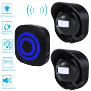 Wireless Driveway Alarm Doorbell Motion Sensor 656ft Outdoor Home Security H5E8
