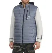 EcKo Unltd Men Fractional Vest Fleece Hood with adjustable drawstring SZ, 2XL