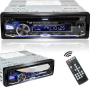 Single Din Car Bluetooth Stereo Receiver with CD/DVD Player, FM/AM/RDS Radio