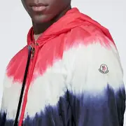 MONCLER SAUT SS19 (Jupiter) Lightweight Packable Jacket Zip Tie-Dye Hood 4-L-XL