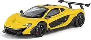Scale Finished Model Car 1:24 Scale for McLaren P1 Supercar Alloy Diecast Vehicle Pull Back Simulation Model Car Collection Die-cast Vehicle(Yellow)