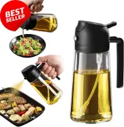 2in1 Olive Oil Sprayer & Dispenser Bottle for Cooking, Kitchen Tools, Air Fryer