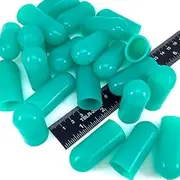 25 Piece 3/4 ID High Temp Silicone Rubber End Caps - Powder Coating Painting Plating Blasting Protection