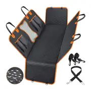 Back Seat Extender for Dogs, Waterproof Dog Car Seat Cover, Sturdy Pets Backseat Protector with Mesh Window and Storage Pocket for Car SUV Truck