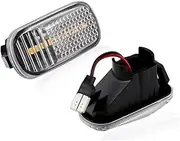 Side Mirror Indicator For CRV For Accord For Civic For Jazz For Fit For Stream For Integra DC5 Side Marker Lamp Dynamic LED Turn Signal Lights Dynamic Sequential Blinker(2xDynamic Crystal)