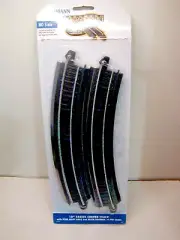 Bachmann HO Scale EZ-Track 18" Radius Curved 4 Piece New Steel Alloy Rails NEW