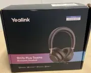 Yealink BH76 Plus Teams Black USB-A Noise Cancelling Bluetooth Headphones w/ Mic