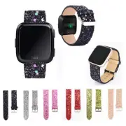 Bling Glitter Watch Bracelet Band Leather Strap For Fitbit Versa 3 / Versa Sense