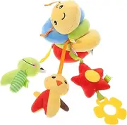 VANZACK Soft Plush Spiral Hanging Sensory Development for Crib Stroller and Car Seat Comforting Doll with Tags for Easy to Clean and Non Irritating