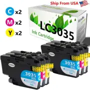 6PK LC3035 3035 Ink Cartridge InkJet MFC-J815DW MFC-J995DW Printer 2xCYM
