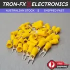 10/20/50Pcs SV2-3 YELLOW Fork Spade 16-14AWG Wire Crimp Terminals