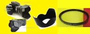 FLOWER TULIP LENS HOOD+UV Ultraviolet FILTER 62mm CAMERA CANON NIKON SONY FUJI