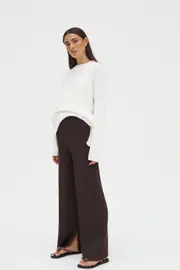 Celeste Wide Leg Pant (Chocolate)