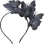 Lurrose Camo Headband Headband Fascinator Headband Derby Headband Wedding Party Costume Hair Decoration for Bride Woman Ladies Black Girls Hair Bands