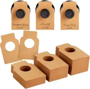 300 Pack Kraft Wine Bottle Tags for Cellar Collection, Champagne, Hanging Labels