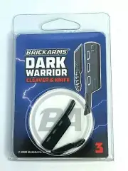 BrickArms Dark Warrior Pack 3 Cleaver & Knife for Minifigures Lego Compatible