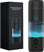 Hydrogen Water Bottle, Rechargeable Portable Generator of Rich Hydrogen Water Bottle, Up to 5000ppb, SPE PEM Technology, for Home, Office, Travel