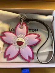 Louis Vuitton × Takashi Murakami Cherry Blossom Bag Charm Pink M02475 New