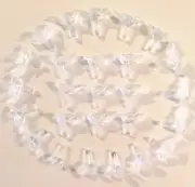 100 CLEAR Mini Dove Bird Small Bulbs Lights Ceramic Christmas Tree Pegs New N Pk