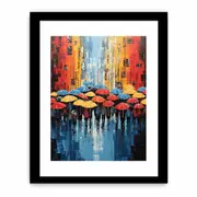 Umbrella Modern Art Framed print Art Poster